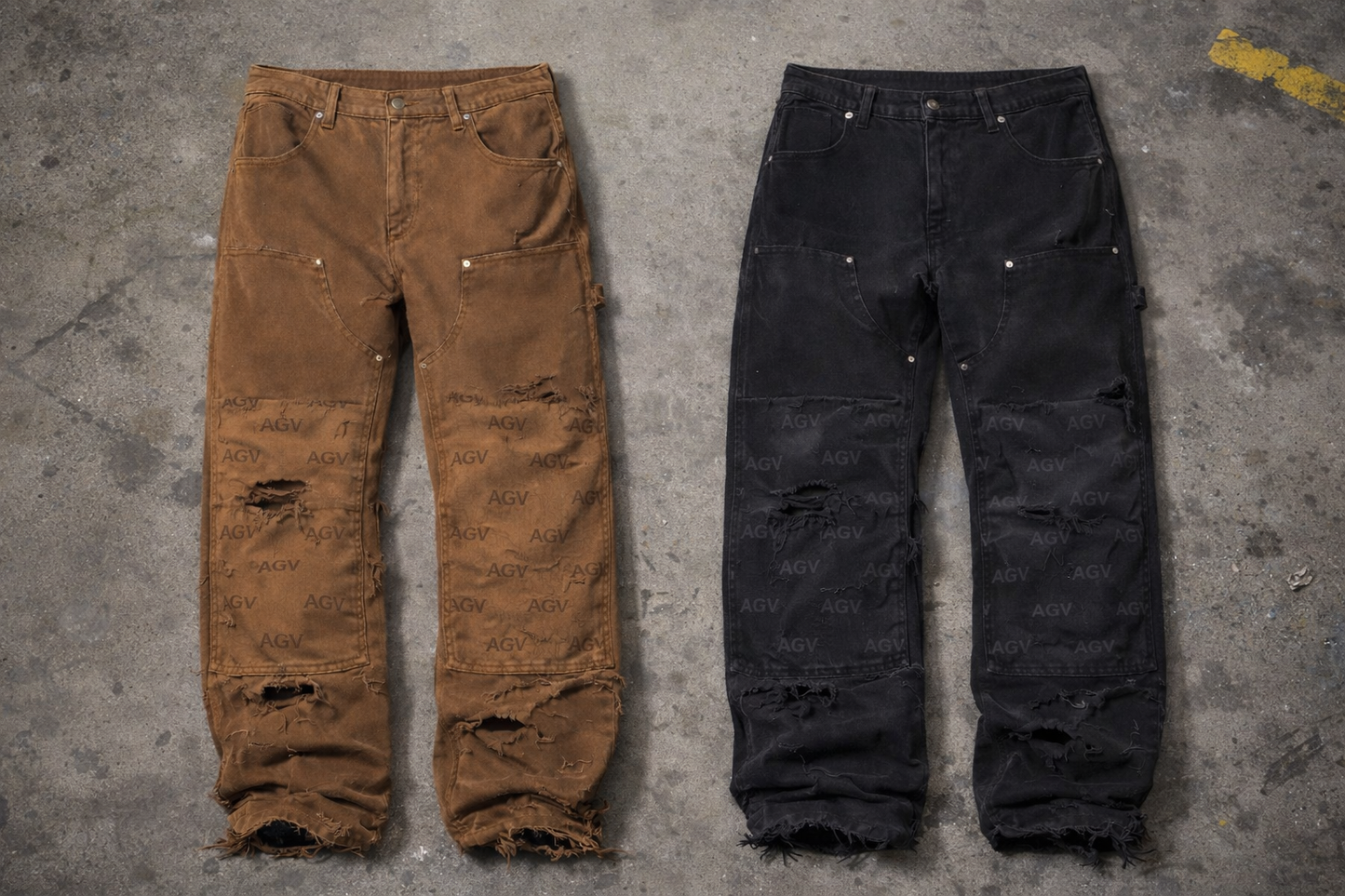 Monogram AGV Jeans Black