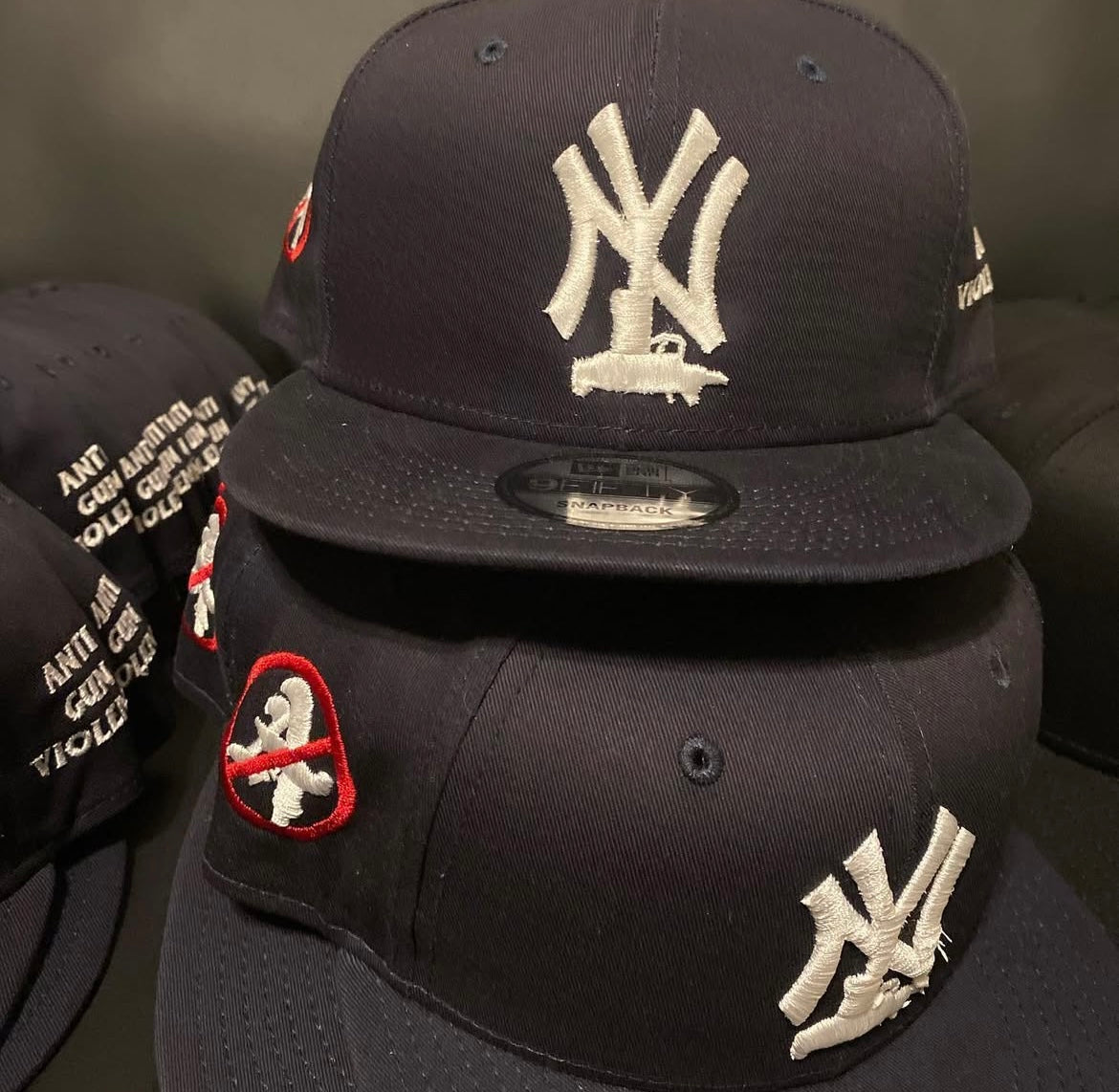 ANTI GUN VIOLENCE BLUE SNAPBACK