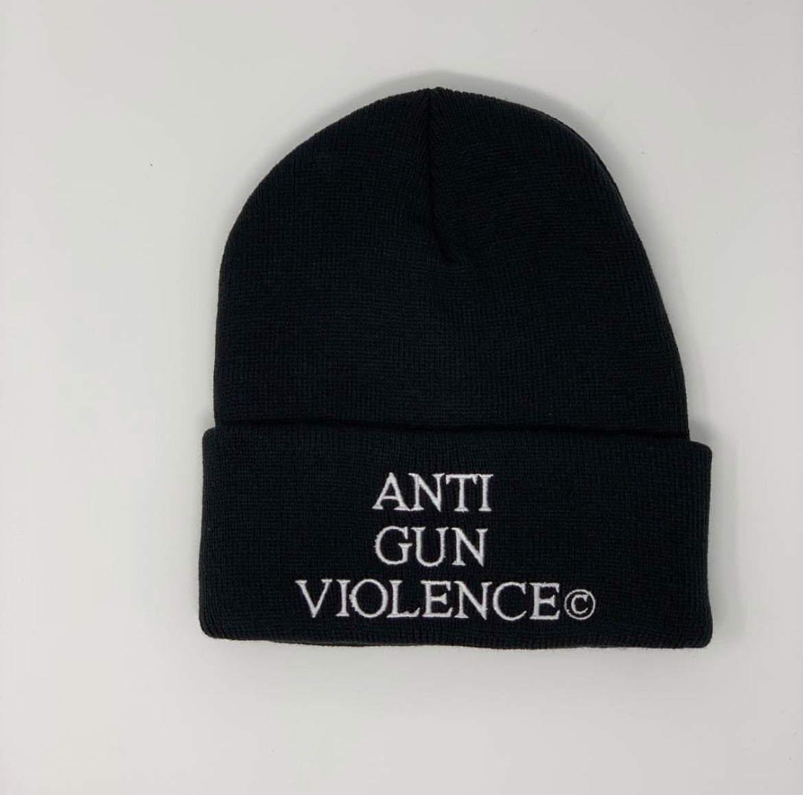 ANTI GUN VIOLENCE BLACK BEANIE + FREE SOCKS