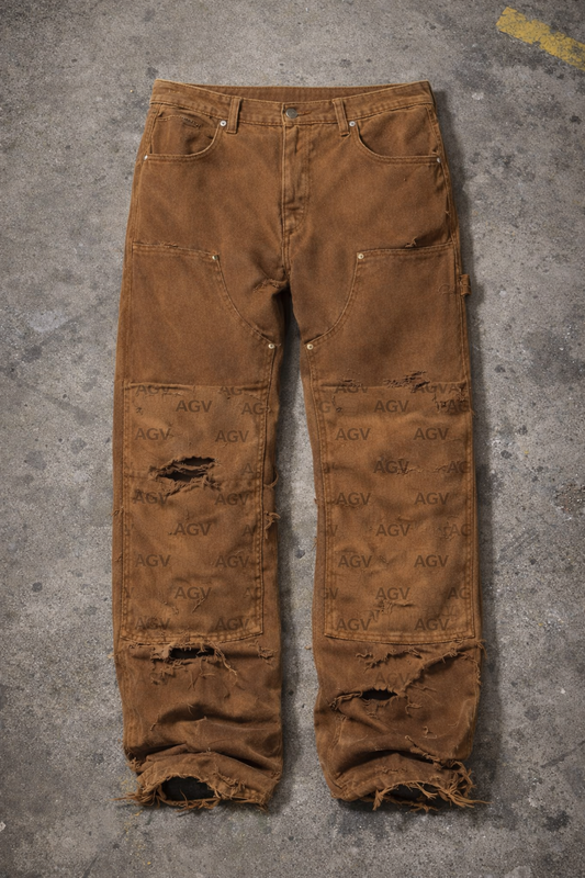 Monogram AGV Jeans Tan