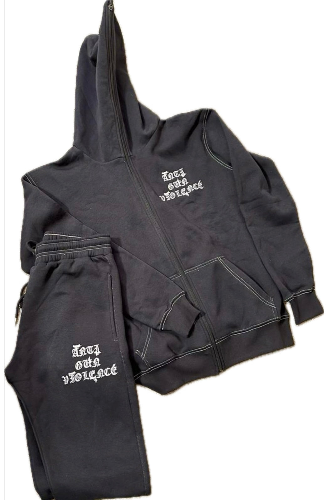 FULL ZIP ANTI GUN VIOLENCE SWEATSUIT