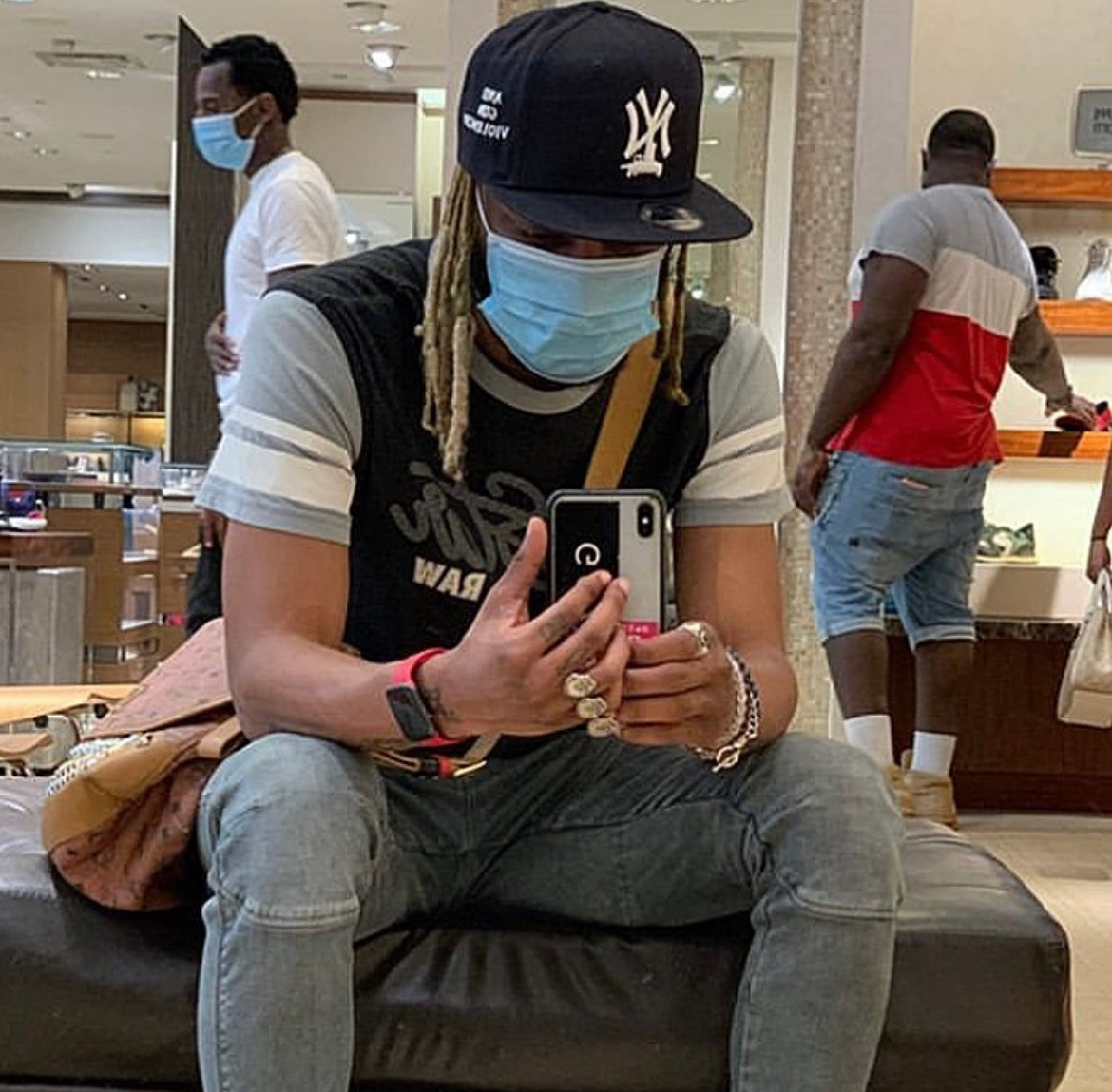 ANTI GUN VIOLENCE  BLUE SNAPBACK