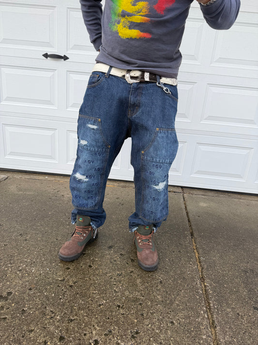Monogram AVG Jeans Blue
