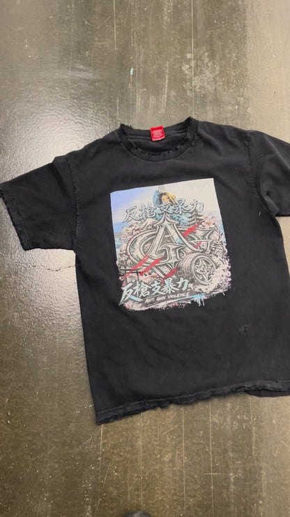 MED VINTAGE DISTRESSED ANTI TEE